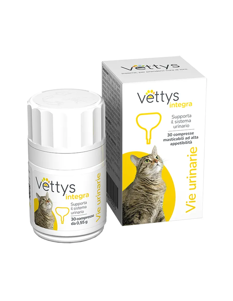 Vettys Integra Vie Urinarie Gatto 30 Compresse Masticabili