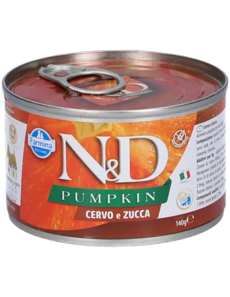N&D Wet Dog Pumpkin Cervo 140 Gr