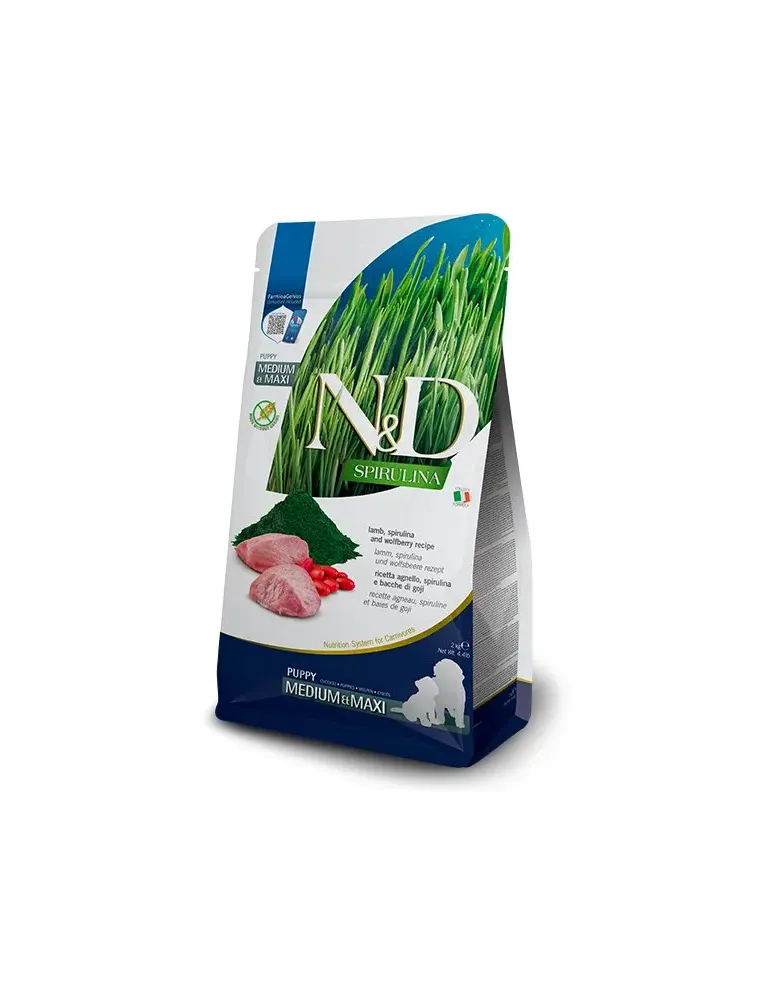 N&D Spirulina Lamb Puppy Med/Max 7 Kg