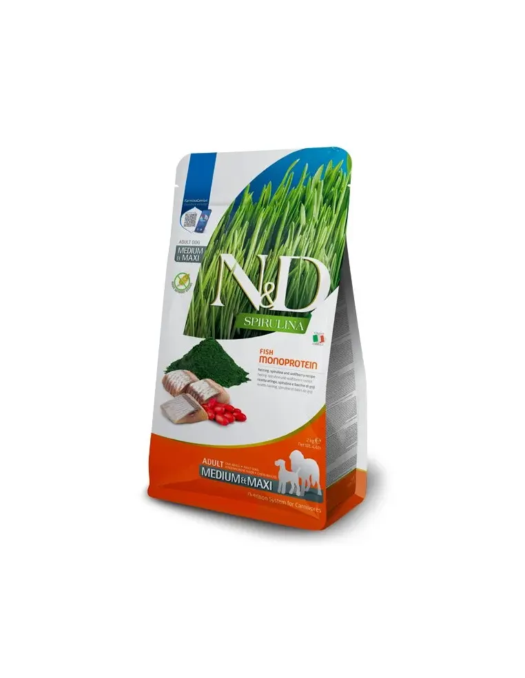 N&D Spirulina Herring Adult Med/Max 7 Kg
