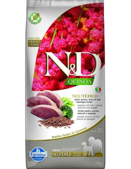 N&D Quinoa Dog Duck Asparagi Neut. 800gr