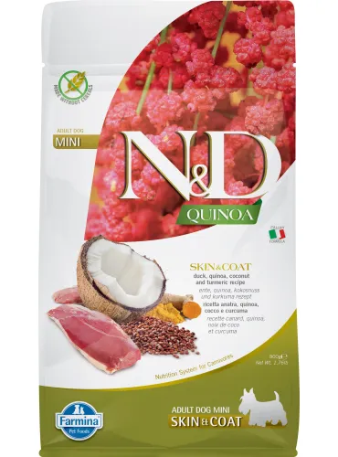 N&D Quinoa Skin&Coat Mini Anatra 2,5 Kg