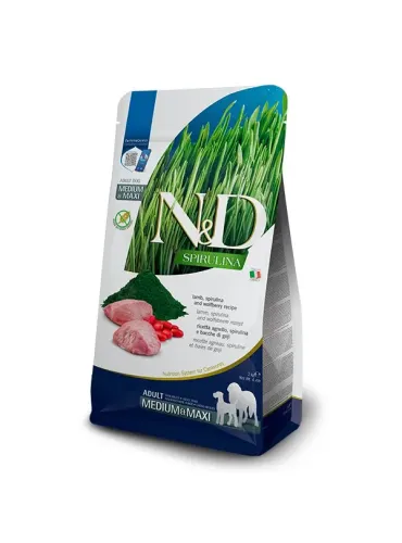 N&D Spirulina Lamb Adult Med/Max 7 Kg