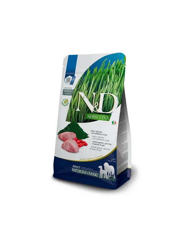 N&D Spirulina Lamb Adult Med/Max 7 Kg
