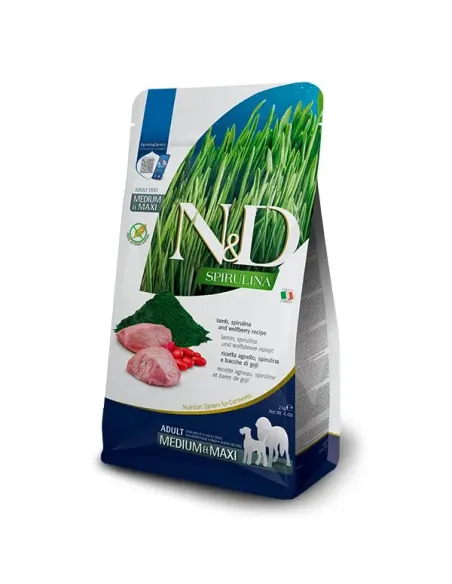 N&D Spirulina Lamb Adult Med/Max 7 Kg N&D Spirulina Lamb Adult Med/Max 7 Kg