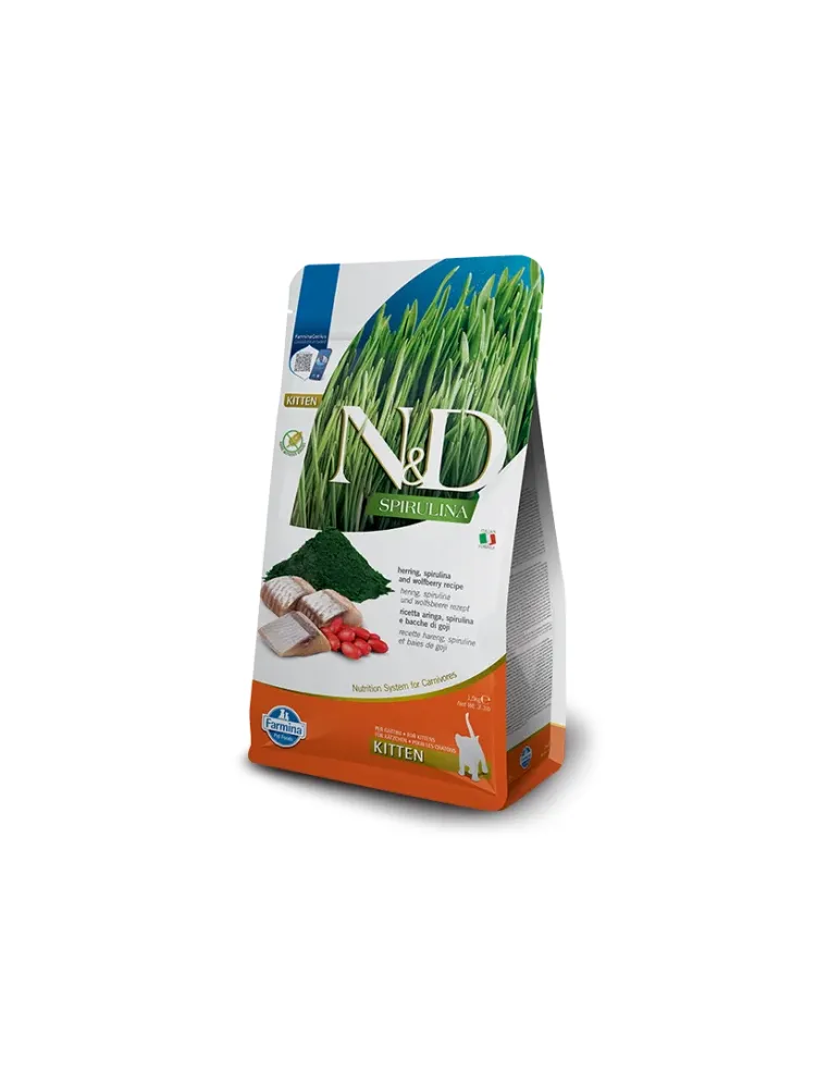 N&D Cat Spirulina Herring Kitten 1,5 Kg