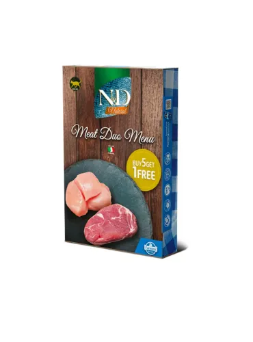 N&D Wet Cat Natural Meat Menu 6pz 70 Gr