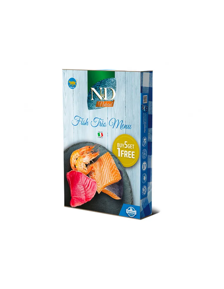 N&D Wet Cat Natural Fish Menu 6pz 70 Gr