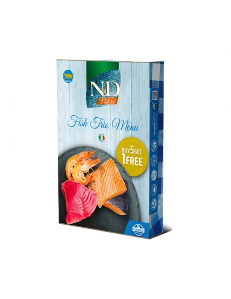 N&D Wet Cat Natural Fish Menu 6pz 70 Gr
