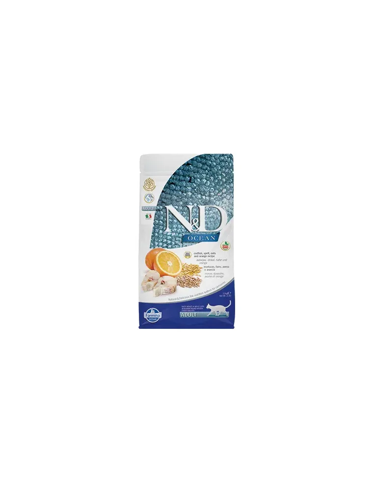 N&D Ocean Gatto Low Grain Merluzzo 300gr