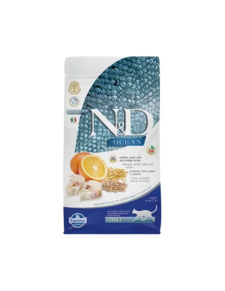 N&D Ocean Gatto Low Grain Merluzzo 300gr N&D Ocean Gatto Low Grain Merluzzo 300gr