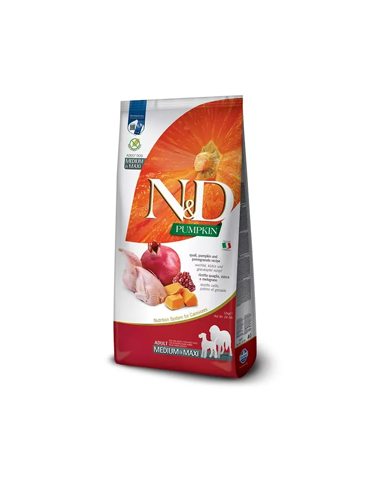 N&D Pumpkin Adult Med&Max Quaglia 12 Kg