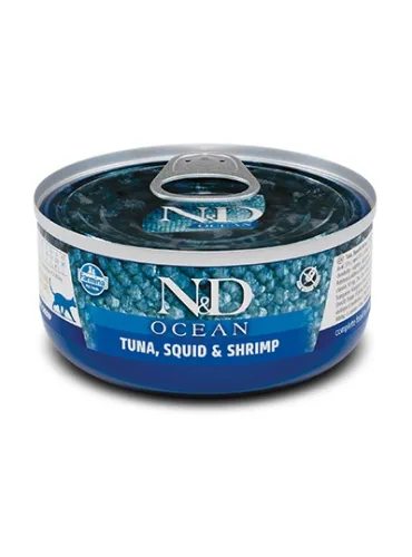 N&D Wet Cat Ocean Tonno Calamaro Gamb.70 Gr