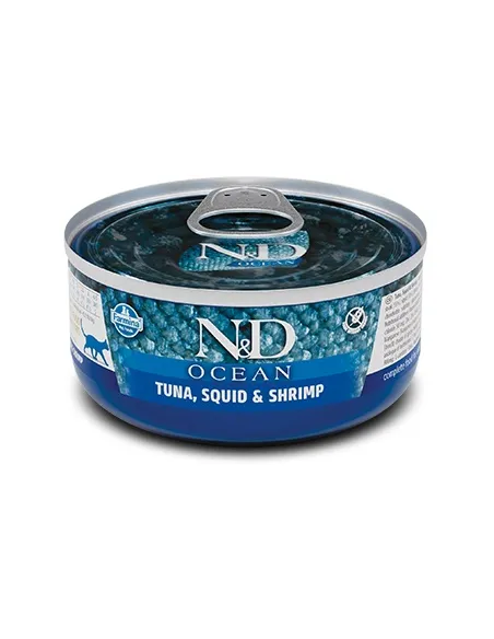 N&D Wet Cat Ocean Tonno Calamaro Gamb.70 Gr