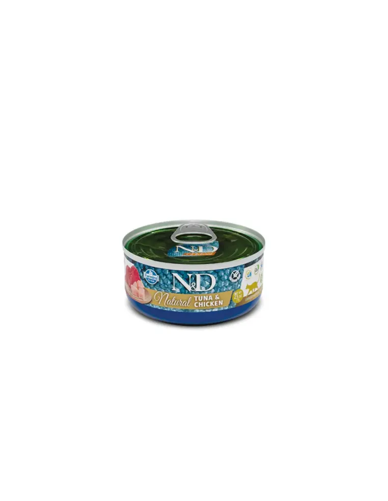 N&D Wet Cat Natural Tuna & Chicken 140gr