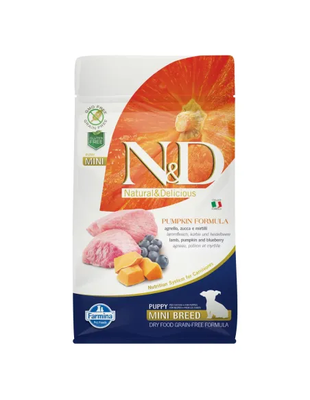 Farmina ned pumpkin grain free puppy mini agnello zucca e mirtillo 800 gr Farmina ned pumpkin grain free puppy mini agnello zucca e mirtillo 800 gr