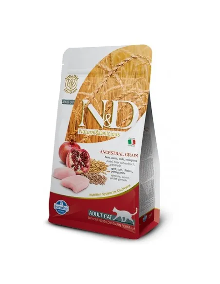 Farmina ned low grain gatto farro avena pollo melograno 5 kg