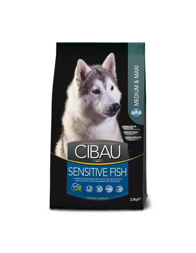 Farmina cibau adult medium e maxi sensitive pesce 12 kg