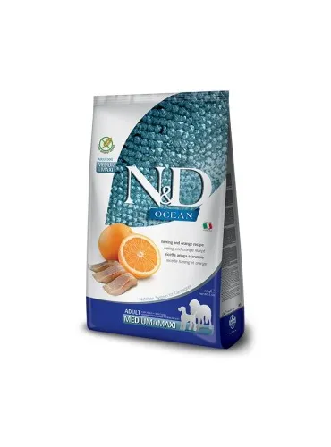 Farmina ned ocean cane medium e maxi aringa e arancia 12 kg