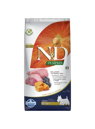 Farmina ned pumpkin grain free adult mini agnello zucca e mirtillo 7 kg