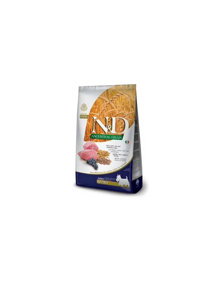 Farmina ned low grain cane mini farro avena agnello mirtillo 2,5 kg