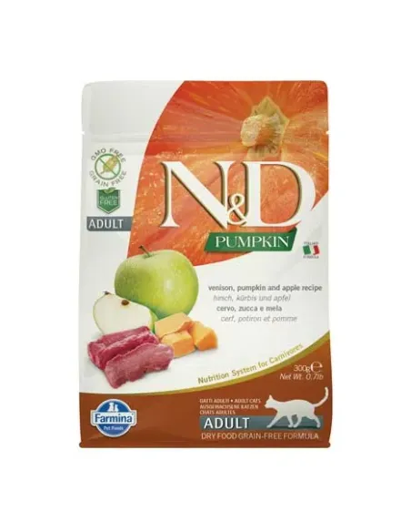 Farmina ned pumpkin grain free gatto adult cervo zucca e mela 300 gr