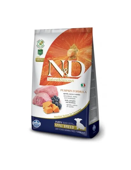 Farmina ned pumpkin grain free puppy mini agnello zucca e mirtillo 2,5 kg