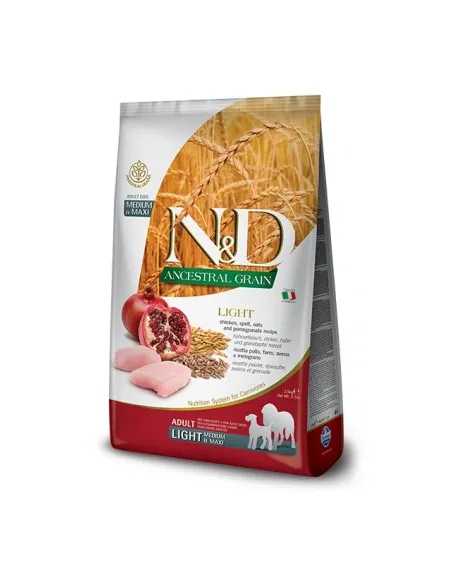 Farmina ned low grain cane light medio maxi farro avena pollo e melograno 12 kg Farmina ned low grain cane light medio maxi farro avena pollo e melograno 12 kg