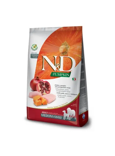 Farmina ned pumpkin grain free adult mini pollo zucca e melograno 7 kg