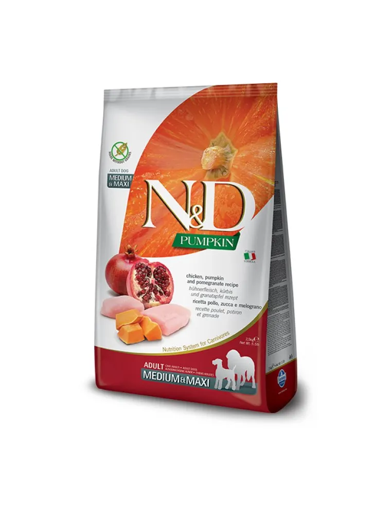 Farmina ned pumpkin grain free adult mini pollo zucca e melograno 7 kg