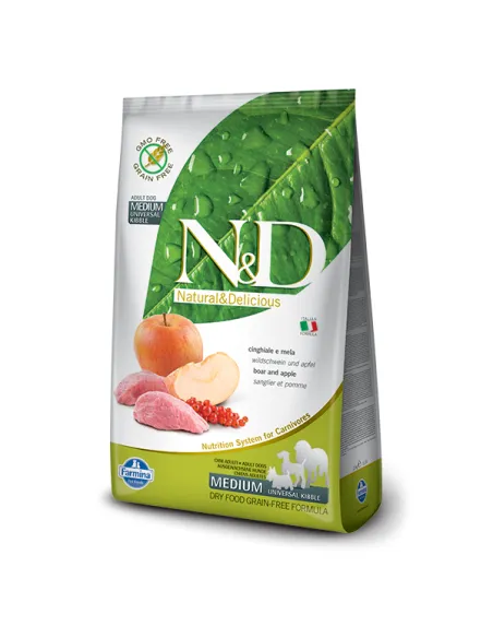 Farmina ned prime cane adult medium maxi cinghiale e mela 12 kg