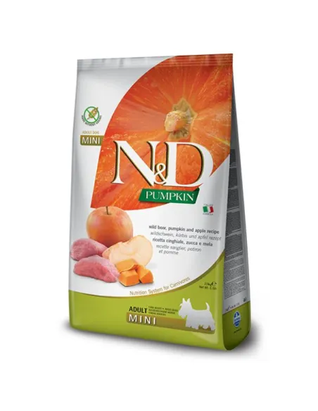Farmina ned pumpkin grain free adult mini cinghiale zucca e mela 2,5 kg