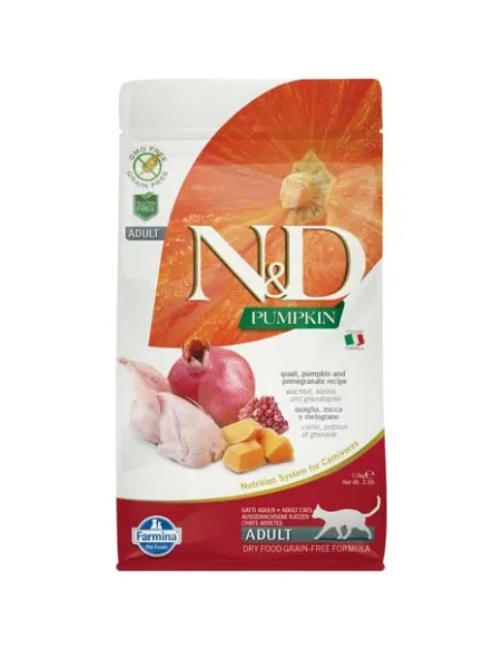 Farmina ned pumpkin gatto adult quaglia zucca e melograno 1,5 kg