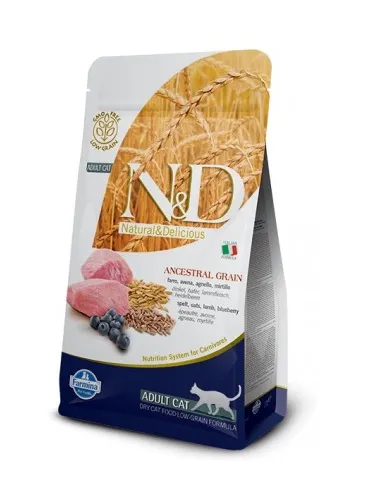 Farmina ned low grain gatto farro avena agnello e mirtillo 1,5 kg