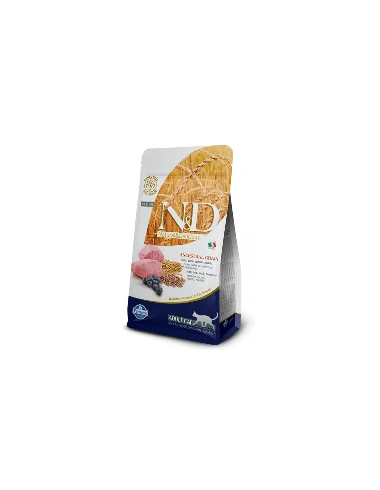 Farmina ned low grain gatto farro avena agnello e mirtillo 1,5 kg