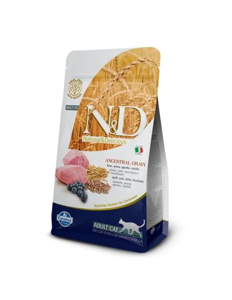 Farmina ned low grain gatto farro avena agnello e mirtillo 1,5 kg