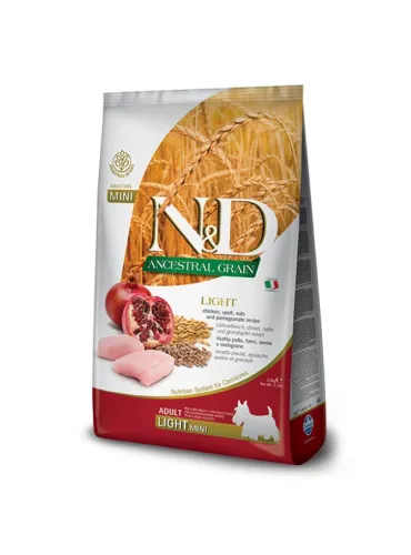 Farmina ned low grain cane mini farro avena pollo e melograno 2,5 kg