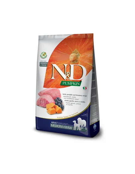Farmina ned pumpkin grain free adult medio maxi agnello zucca e mirtillo 12 kg Farmina ned pumpkin grain free adult medio maxi agnello zucca e mirtillo 12 kg