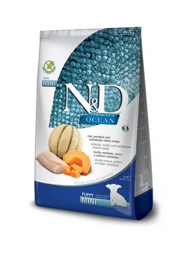Farmina ned ocean cane puppy mini merluzzo zucca e melone cantalupo 7 kg