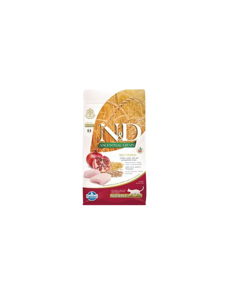 Farmina ned low grain gatto farro avena pollo melograno 1,5 kg