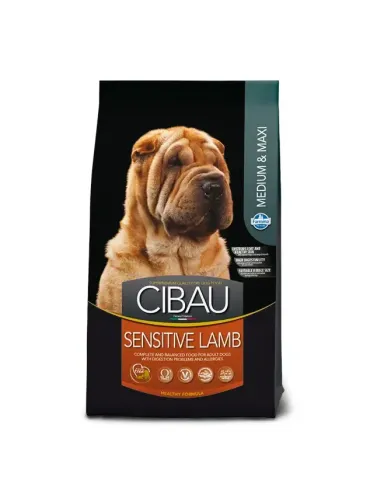 Farmina cibau adult medium e maxi sensitive agnello 12 kg