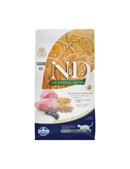 Farmina ned low grain gatto farro avena agnello e mirtillo 5 kg