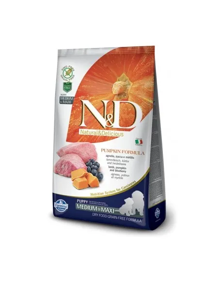 Farmina ned pumpkin grain free puppy medio maxi agnello zucca e mirtillo 2,5 kg