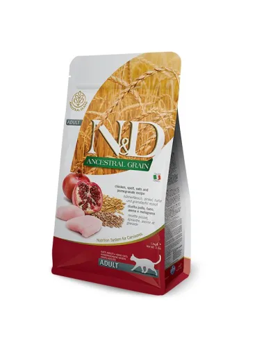 Farmina ned low grain gatto farro avena pollo melograno 300 gr