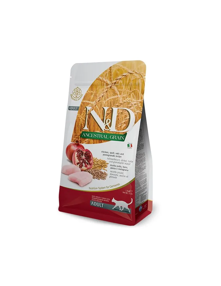 Farmina ned low grain gatto farro avena pollo melograno 300 gr