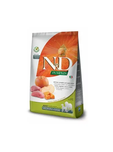 Farmina ned pumpkin grain free adult medio maxi cinghiale zucca e mela 12 kg