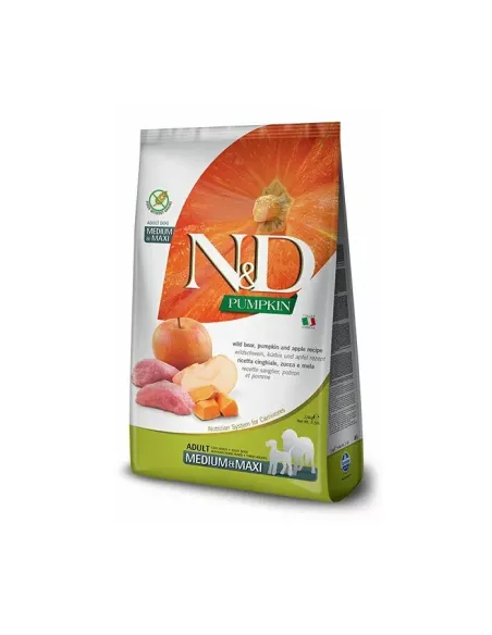 Farmina ned pumpkin grain free adult medio maxi cinghiale zucca e mela 12 kg