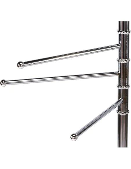 Piantana Porta Asciugamani 6 bracci in acciaio cromato altezza cm 177