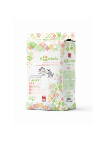 Assorbello Flowers Faldone 60x90 Confezione 80 Pezzi