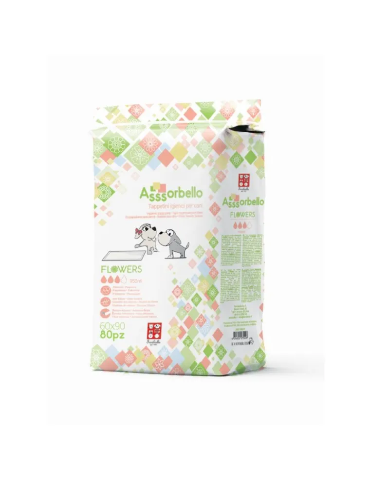Assorbello Flowers Faldone 60x90 Confezione 80 Pezzi